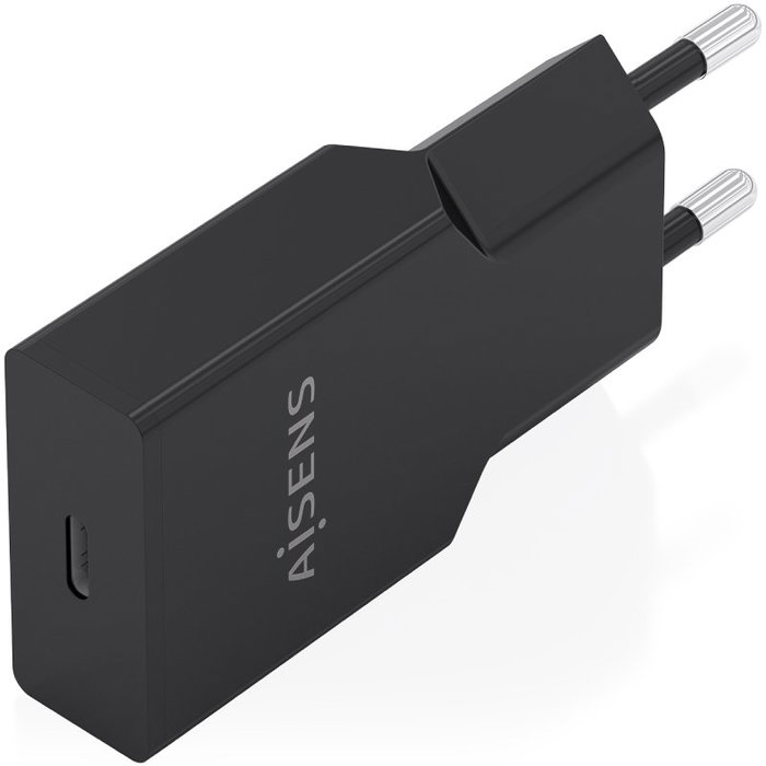 AISENS Cargador GaN Ultra Delgado 30W 1xUSB-C Negro A110-1004 AISENS Cargador GaN Ultra Delgado 30W 1xUSB-C Negro A110-1004